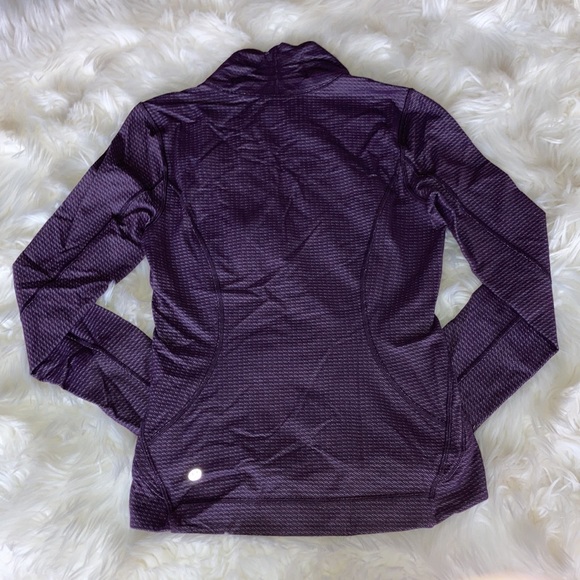 LULULEMON Dark Purple Precision Asymmetrical Zip Jacket 6 - Picture 15 of 16